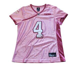 Minnesota Vikings #4 Favre Pink Rebook Jersey Limited Edition Womens XL EUC